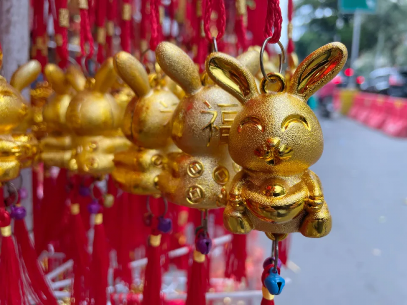 Figures of Chinese New Year of the Rabbit 2023